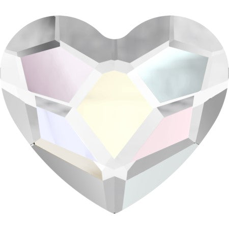 Crystal Heart Aurore Boreale 3.6mm Swarovski® Tooth Gem Crystals – 3-pack