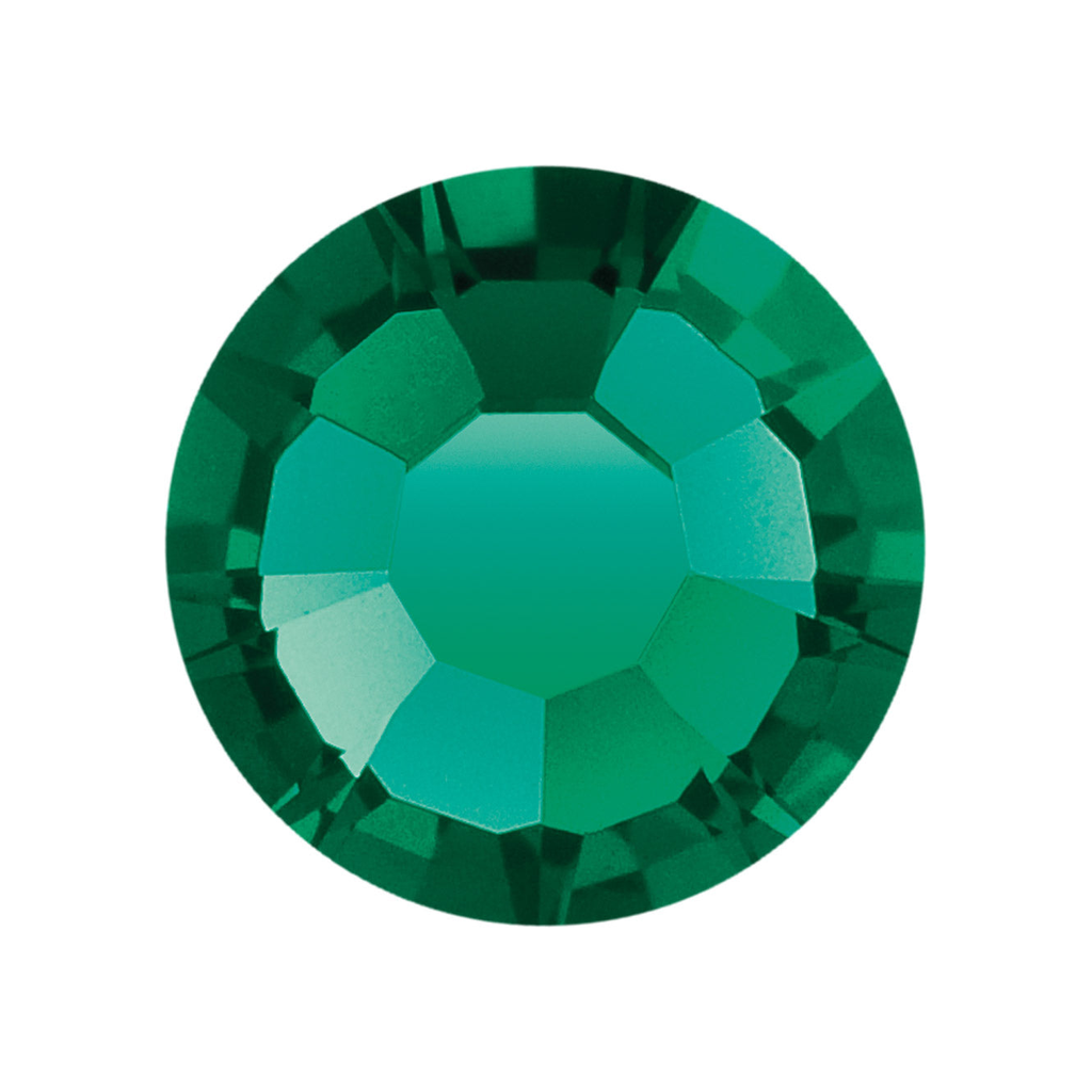 Crystal Emerald 1.8mm Preciosa® Tooth Gem Crystals – 6-pack