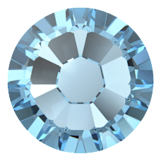 Crystal Aquamarine 2.3mm Swarovski® Zahnschmuck Kristalle – 5er-Pack