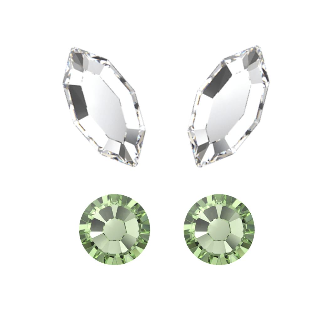 Kristall- Schmetterling Zahnschmuck – Swarovski® Gemischte Flügel