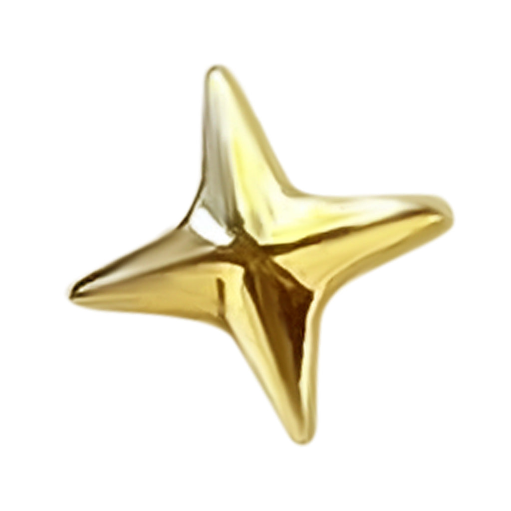4 point star 22-karat gold