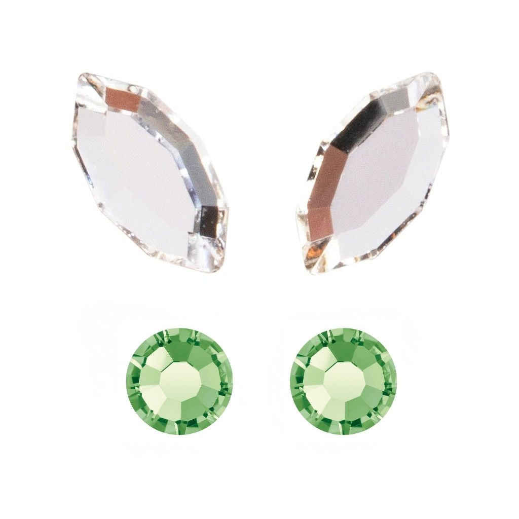 Mixed Crystal Butterfly Tooth Gem – 4 Preciosa® Crystals | Crystal Clear wings