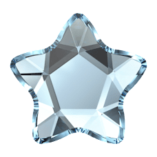 Crystal Aquamarine Flor Estrella 4,0mm Swarovski® Gemas Dentales – Pack de 3