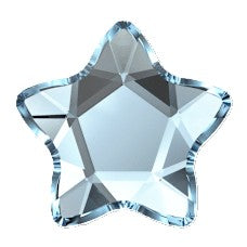 Crystal Aquamarine Sternblume 4,0mm Swarovski® Zahnschmuck Kristalle – 3er-Pack