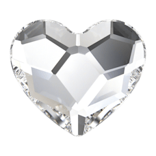 Crystal Clear Hjärta 3,6mm Swarovski® Tandsmycken – 3-pack